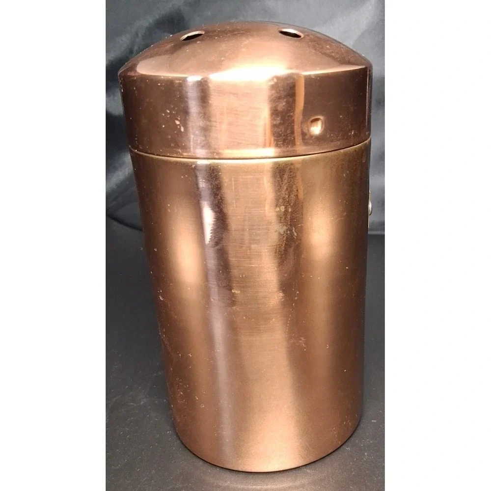 Vintage Solid‎ Copper And Brass Cheese Shaker Himark Ent, NY 6